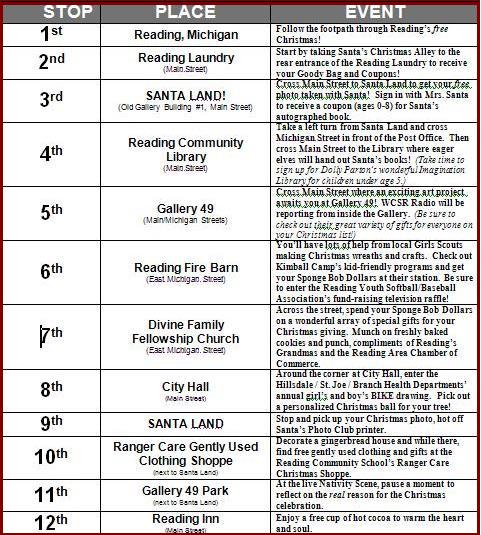 Christmas 2011 Schedule